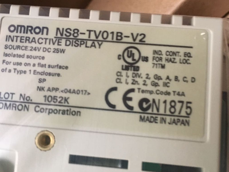 NS8-TV01B-V2 Omron OMRON 8.4inch Touch Glass