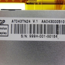 - vertikale streifen 4,3 zoll lcd - panel innolux 480 × 272 at043tn24 v.1)