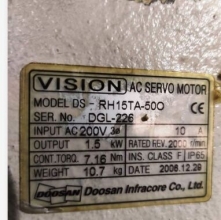 Doosan RH15TA-50O SERVO MOTOR