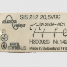 SIS 212 20.5VDC Safety Relay Terminal Block Module highly adaptive Gold supplier