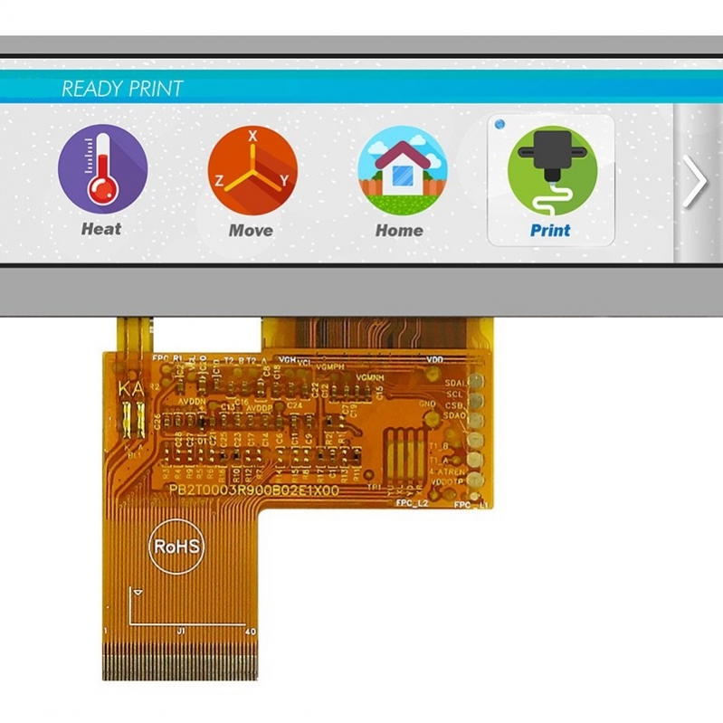 3,9 Zoll 480 * 128 1000nits Helligkeit LCD-Anzeige Langzeitversorgung