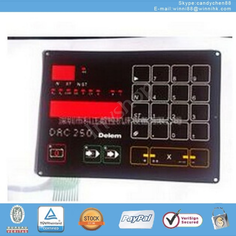 for DELEM New DAC-250 Membrane Keypad 60 days warranty