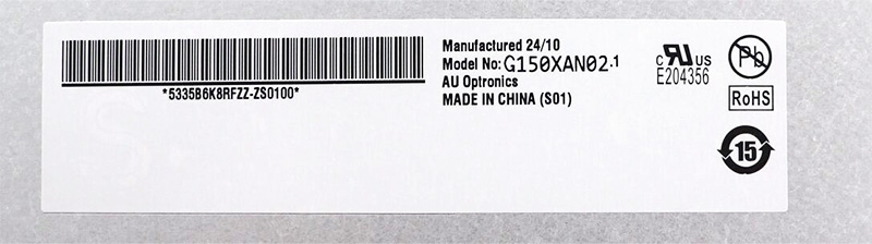 G150XAN02.1 15.0