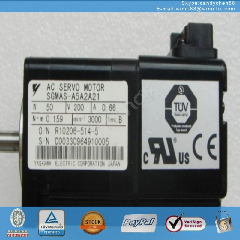 for Yaskawa Used SGMAS-A5A2A21 servo motor