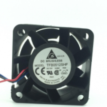 Delta TFB0512SHF 50*50*32MM 12V 0.60A 3-wire temperature-controlled fan with speed