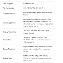 SCN-A5-FLW17.0-Z01-0H1-R TOUCH GLASS