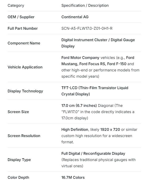 SCN-A5-FLW17.0-Z01-0H1-R TOUCH GLASS