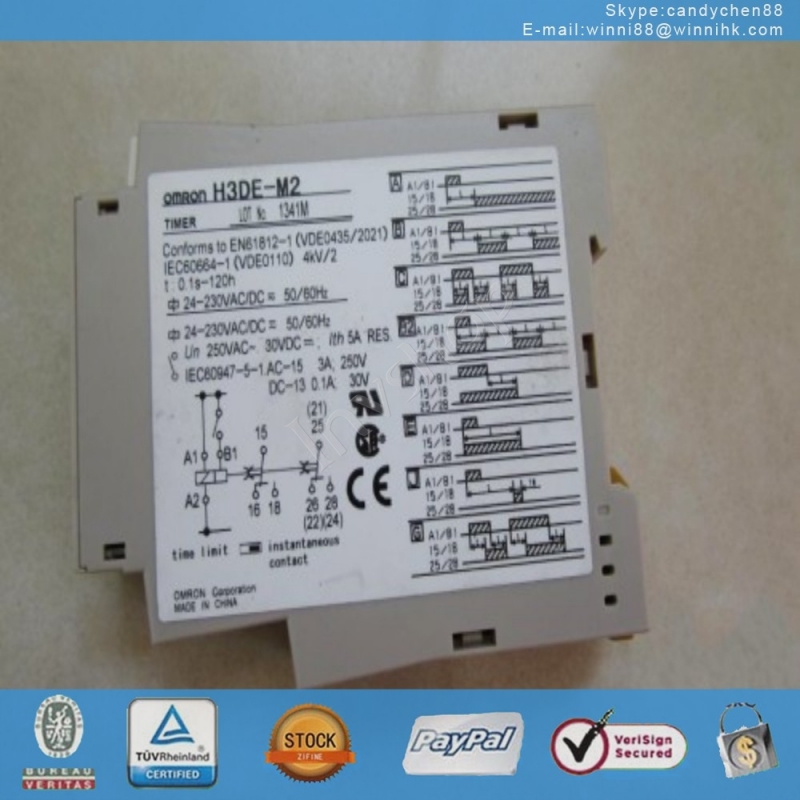 new OMRON H3DE-M2 Set the time relay