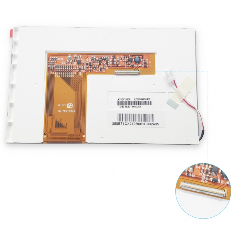 part Chimei 16:9 800*480 LW700AT9309 7 inch LCD panel display 40pi 0KP2 Original 60 DAYS WARRANTY