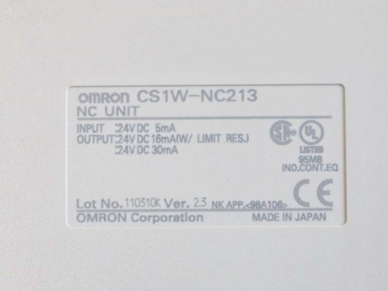 CS1W-NC213 OMRON CS1W Series PLC unit module