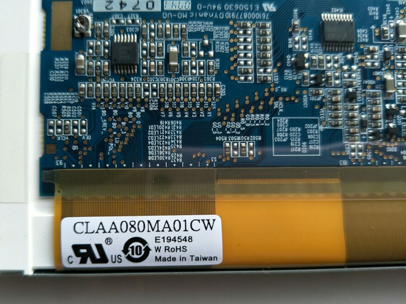 CLAA080MA01CW 8.0 inch CPT a-Si TFT LCD Display Module Frequency 60Hz
