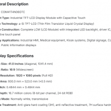 COM41T4N06GTC Ortustech 4.1