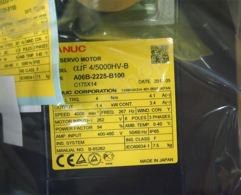 A06B-2225-B100 Fanuc-Servomotor