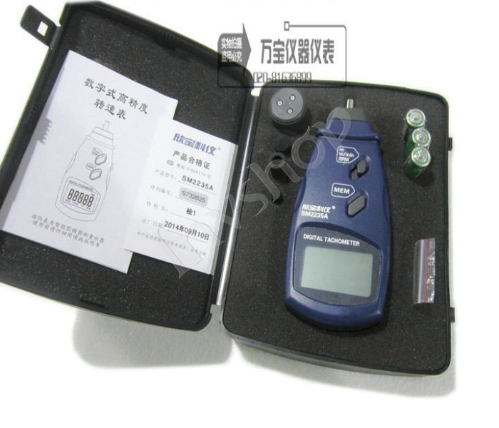 new SM2235A Digital Contact Tachometer RPM Meter Surface Speed Meter DHL