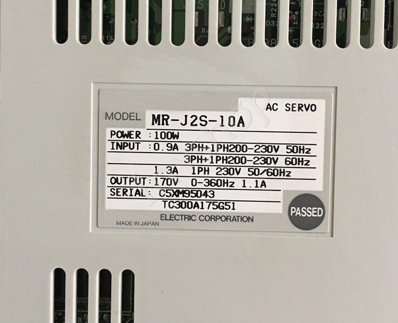Mitsubishi MR-J2S-10A1 Servo Drive