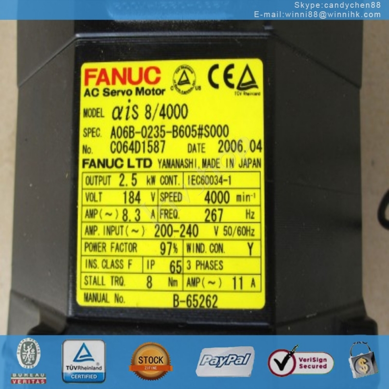 fÃ¼r fanuc a06b-0235-b605 / / s000 servomotor 60 tage garantie verwendet