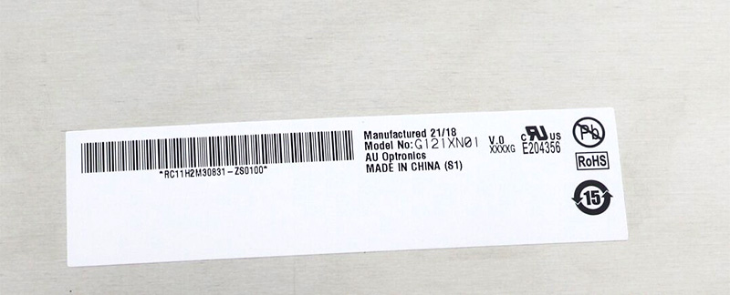 G121XN01 V0  12.1 inch  AUO   1024(2)×768(2) a-Si TFT-LCD Panel