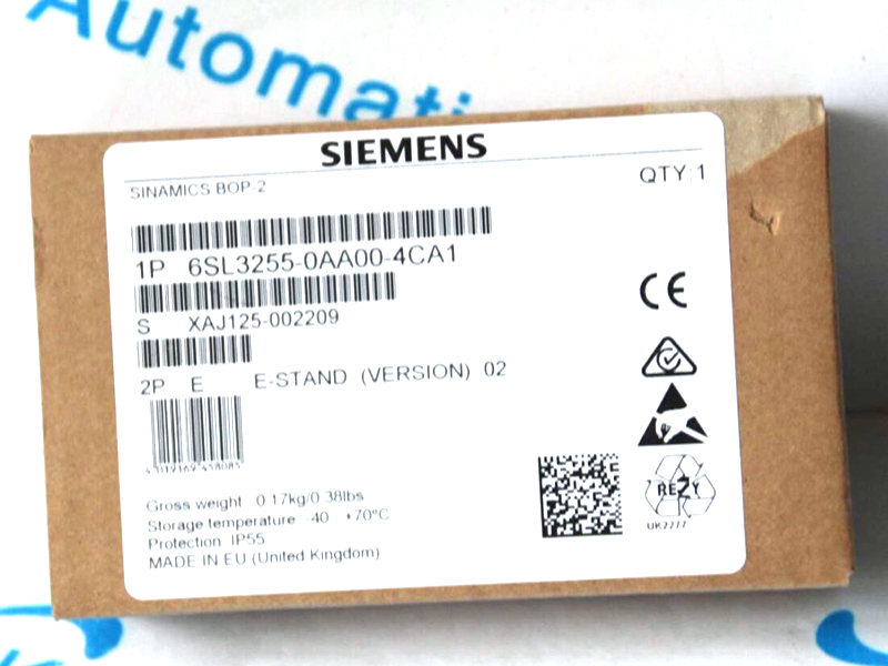 SIEMENS operating panel 6SL3255-0AA00-4CA1