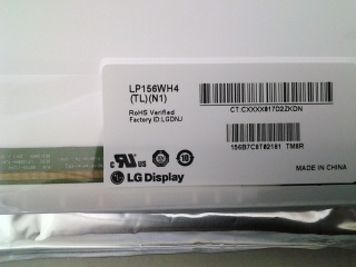 NeUe lp156wh4 (TL) (N1) 15,6 "1366 X 768 lg LCD - Panel - original