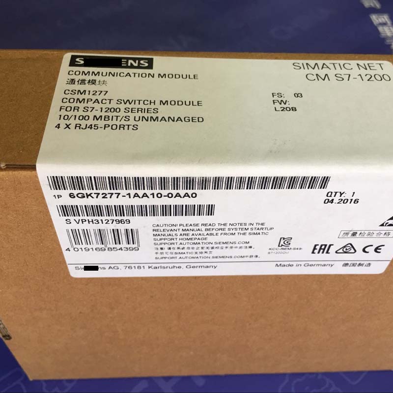 6GK7277-1AA10-0AA0 SIEMENS Compact Ethernet Switch lvds Online one-stop shopping