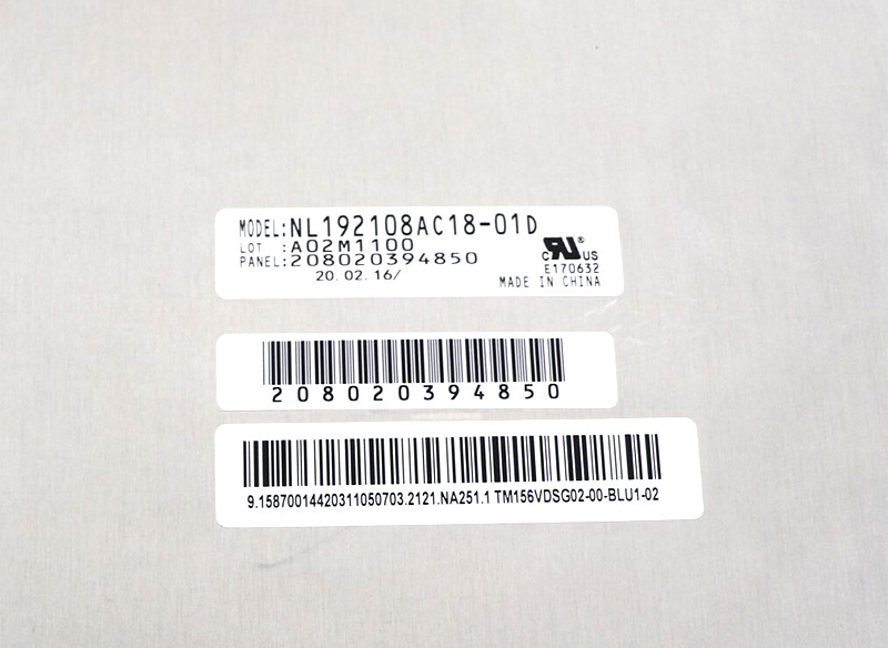 NL192108AC18-01D 15.6 inch 1920*1080 MONITER DISPALY