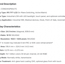 COM24H2P64UTC Ortustech 2.4