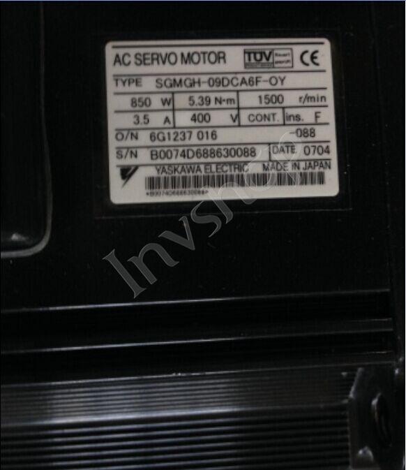 Yaskawa SGMGH-09DCA6F-OY servo motor