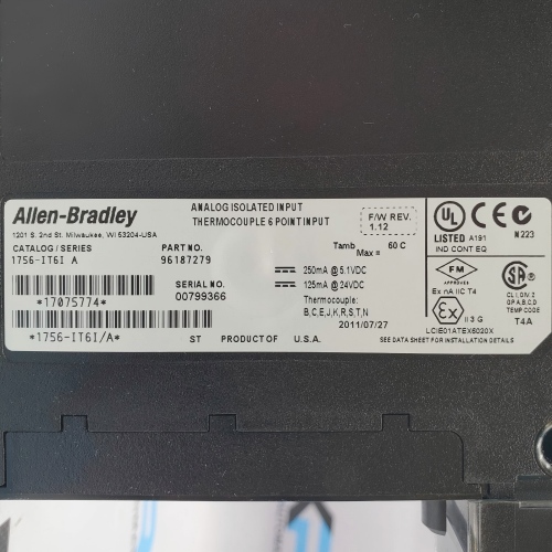 Original new Kaifeng AB 1756 series temperature measurement module 1756-IT6I/A1756IT6I