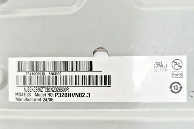 P320HVN02.3   AUO	32inch  1920(RGB)×1080  LCD DISPLAY