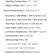 LTN133HL04-301 SAMSUNG 13.3inch lcd display Neu und Original