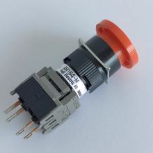PUSH BUTTON AH164-M ( red ) Mushroom head reset button switch