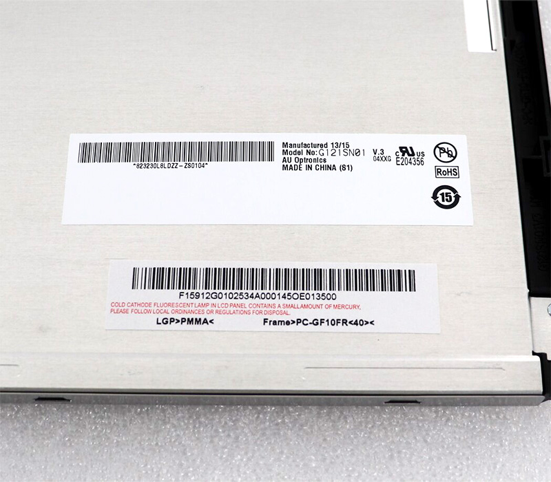 G121SN01 V.0 Blendfreies 12,1-Zoll-AUO-Einsi-TFT-LCD-Panel G121SN01 V0
