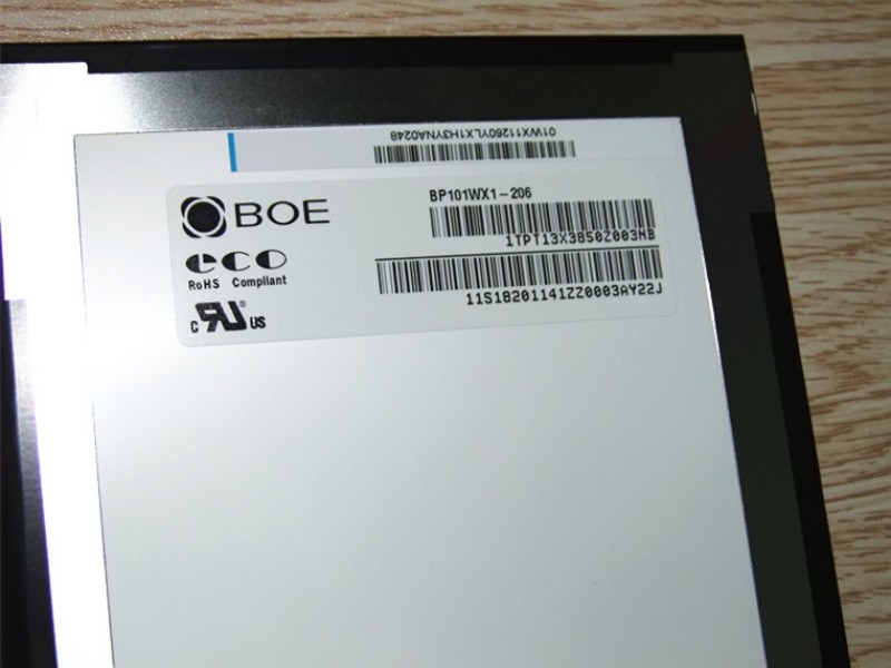 BP101WX1-206 10.1 Inch LCD Panel for BOE B LCD Display LCD Screen Resolution WXGA 1280×800