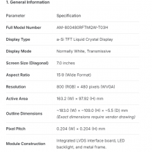 AM-800480RFTMQW-T03H AMPIRE 7