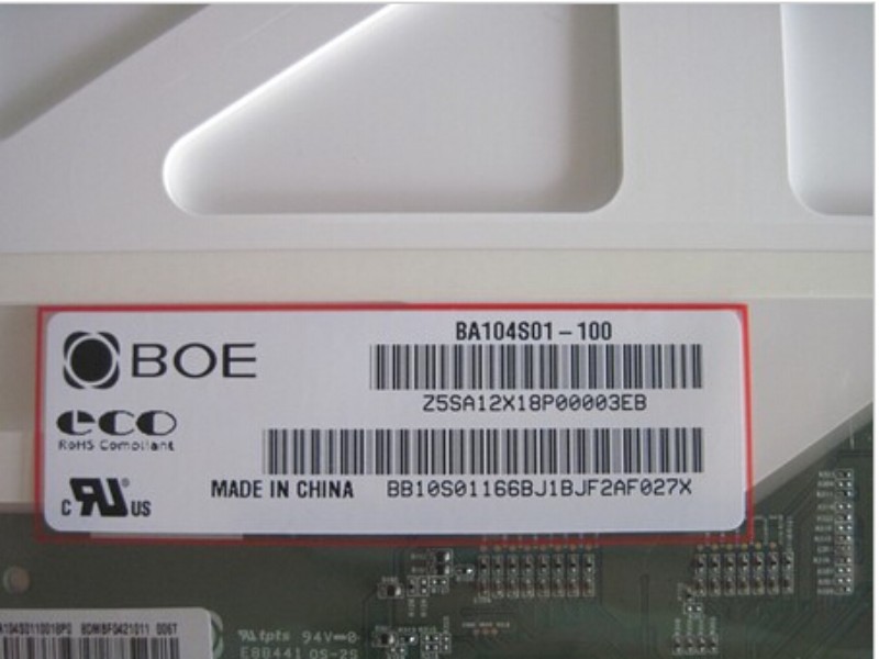 ba104s01-100 boe 10,4 zoll tft lcd - bildschirm - auflösung svga 800 * 600 (rgb)