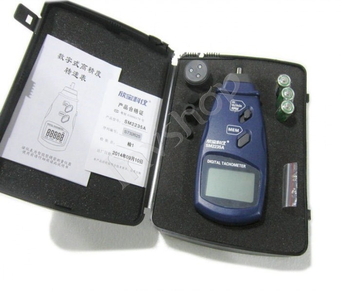 new SM2235A Digital Contact Tachometer RPM Meter Surface Speed Meter DHL