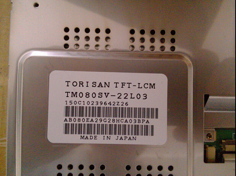 8.0 Inch Torisan A-Si TFT LCD Displays Resolution 800*600 TM080SV-22L03