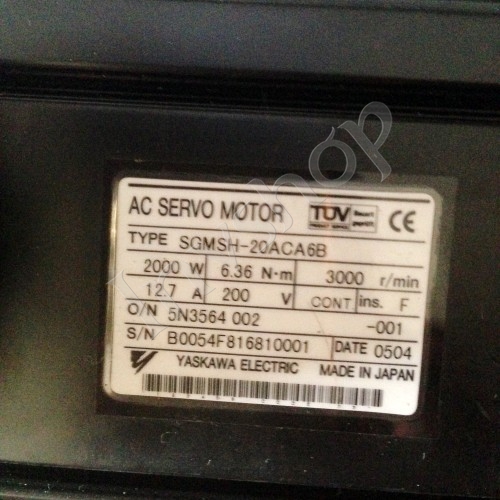 SGMSH-20ACA6B Yaskawa SERVO MOTOR Neunzig Prozent Neu