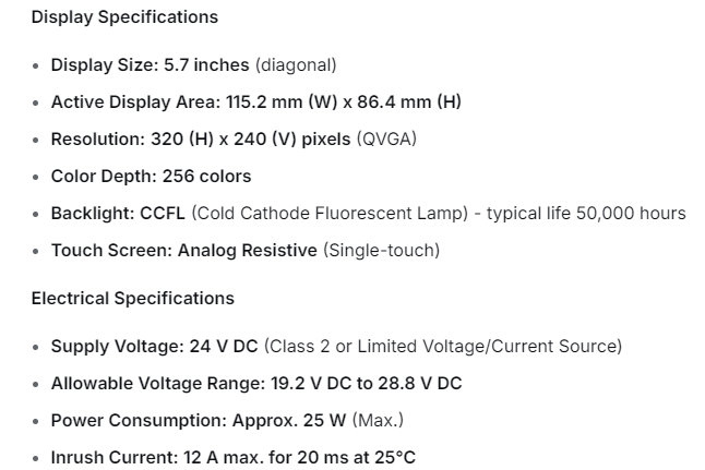 XBT0T5220 Touchscreen-Panel 10,4 Zoll XBTOT5220