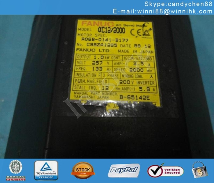 Fanuc A06B-0141-B177 servo motor