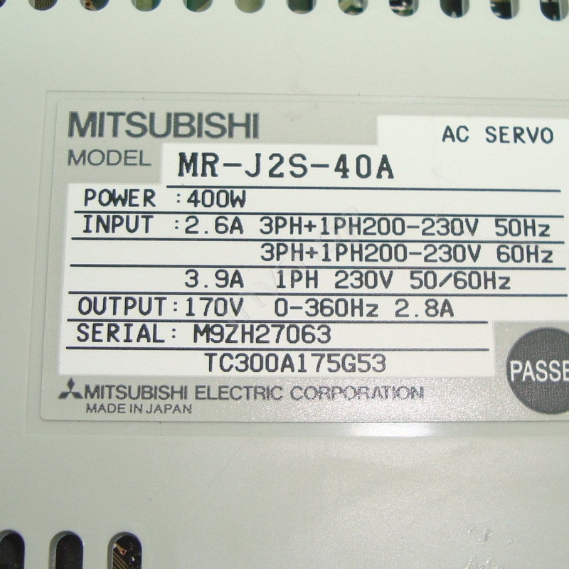 mitsubishi mr-j2s-40a servoantriebe