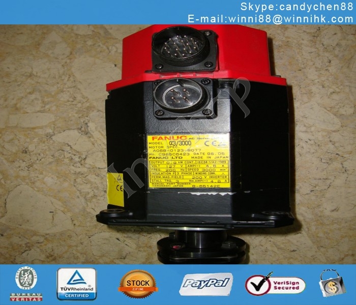 FanucÂ ServoÂ MotorÂ A06B-0123-B077