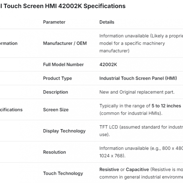 42002K Touch Screen Neu und Original
