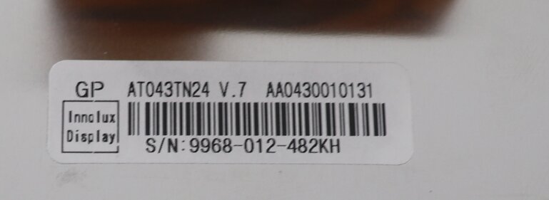 AT043TN24 V.7 4,3'' 480*272 LCD-Bildschirm mit Touchscreen AT043TN24 V7