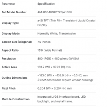 AM-800480RCTZQW-00H AMPIRE 7