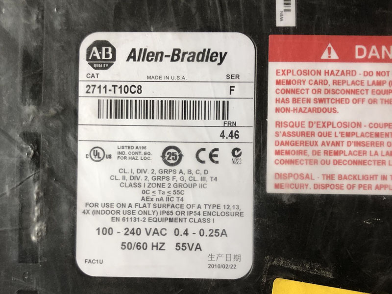 2711-T10C8 ABB PANEL SCREEN New and Original