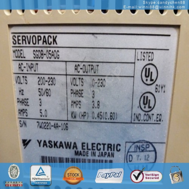 SGDB-05ADG for Yaskawa servo driver