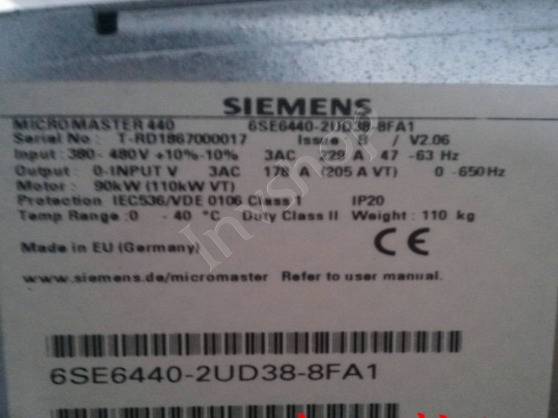 6se6440-2ud38-8fa1 siemens frequenzumrichter