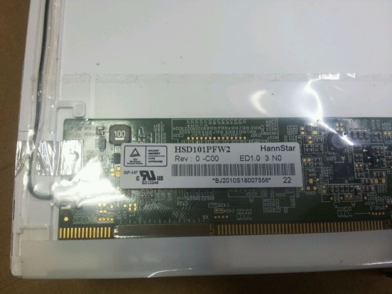 HSD101PFW2-C00 10.1'' HannStar Display area 222.72×125.28 mm Resolution 1024*600