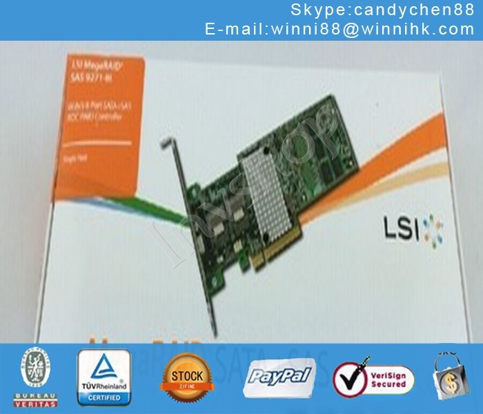 Controller in box LSI New 9271-8i 8-port PCI-E 6Gbps RAID Card MegaRAID 60 days warranty